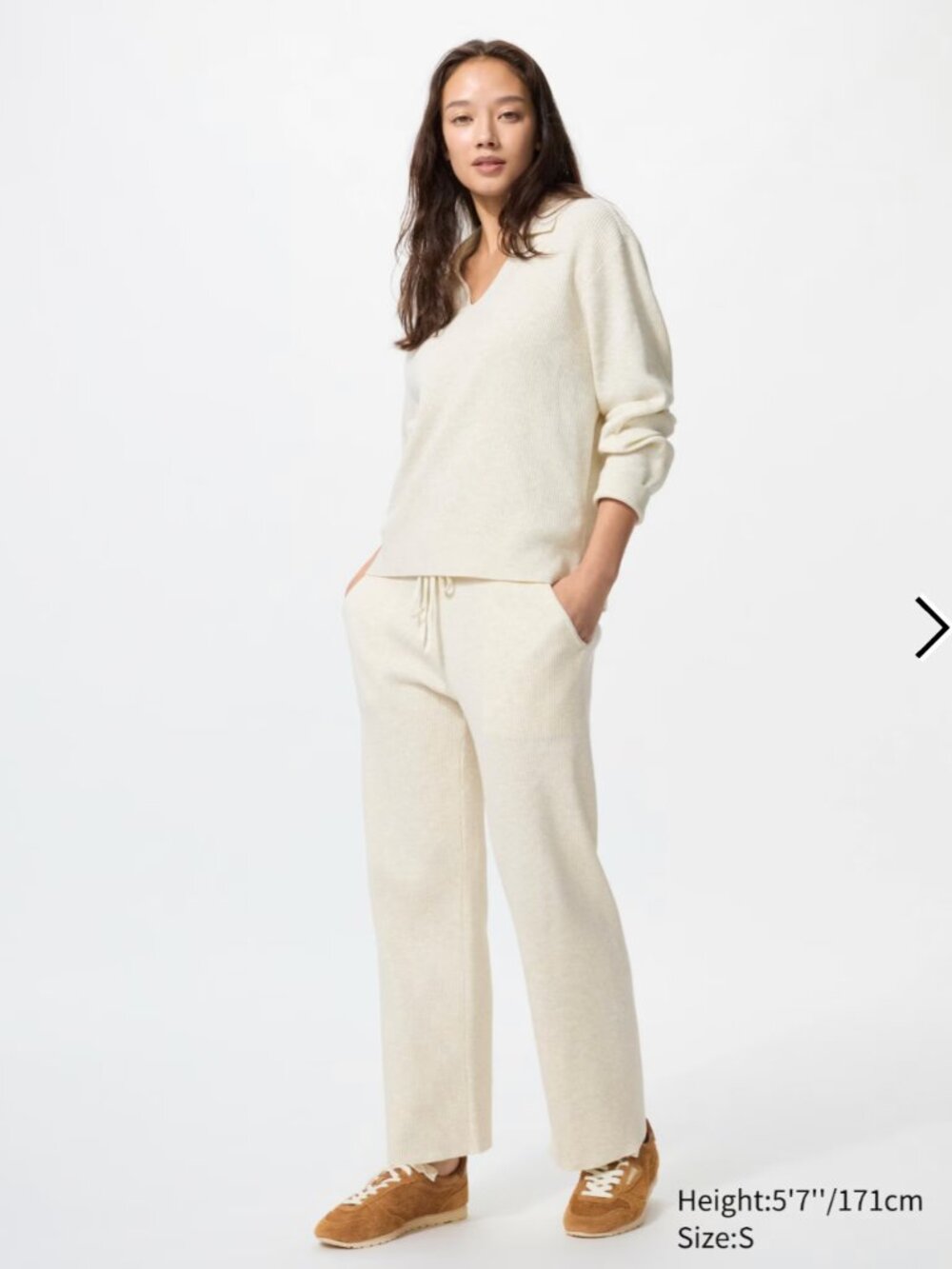 Uniqlo Washable Knit Ribbed Pants Sz S